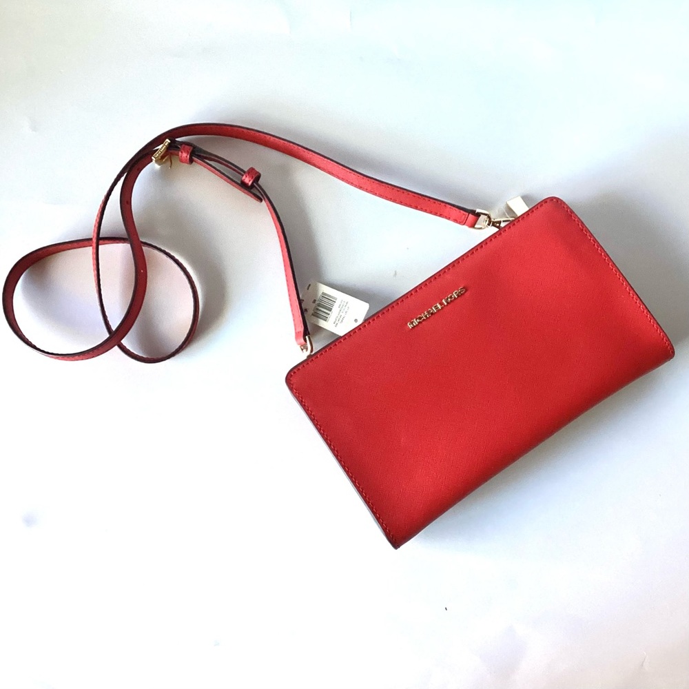 NEW AUTHENTIC Michael kors LG crossbody clutch